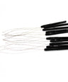 black handle hair threaders with metal loop 10 pieces